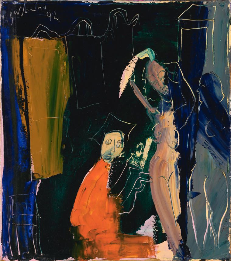 Художник и модель, 1992