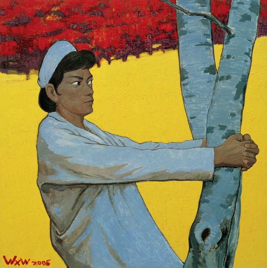 untitled (nurse hugging a tree), 2006