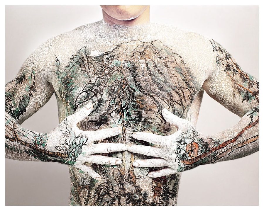 Chinese Shan-shui tattoo No.1, 1999