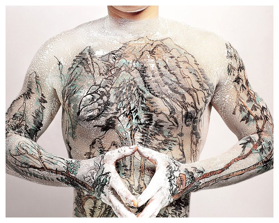 Chinese Shan-shui tattoo No.5, 1999