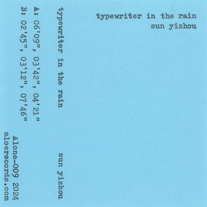 «typewriter in the rain», 2024
