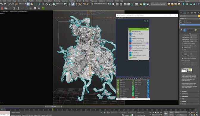 Процесс: Tyflow в Autodesk 3ds Max, 2022